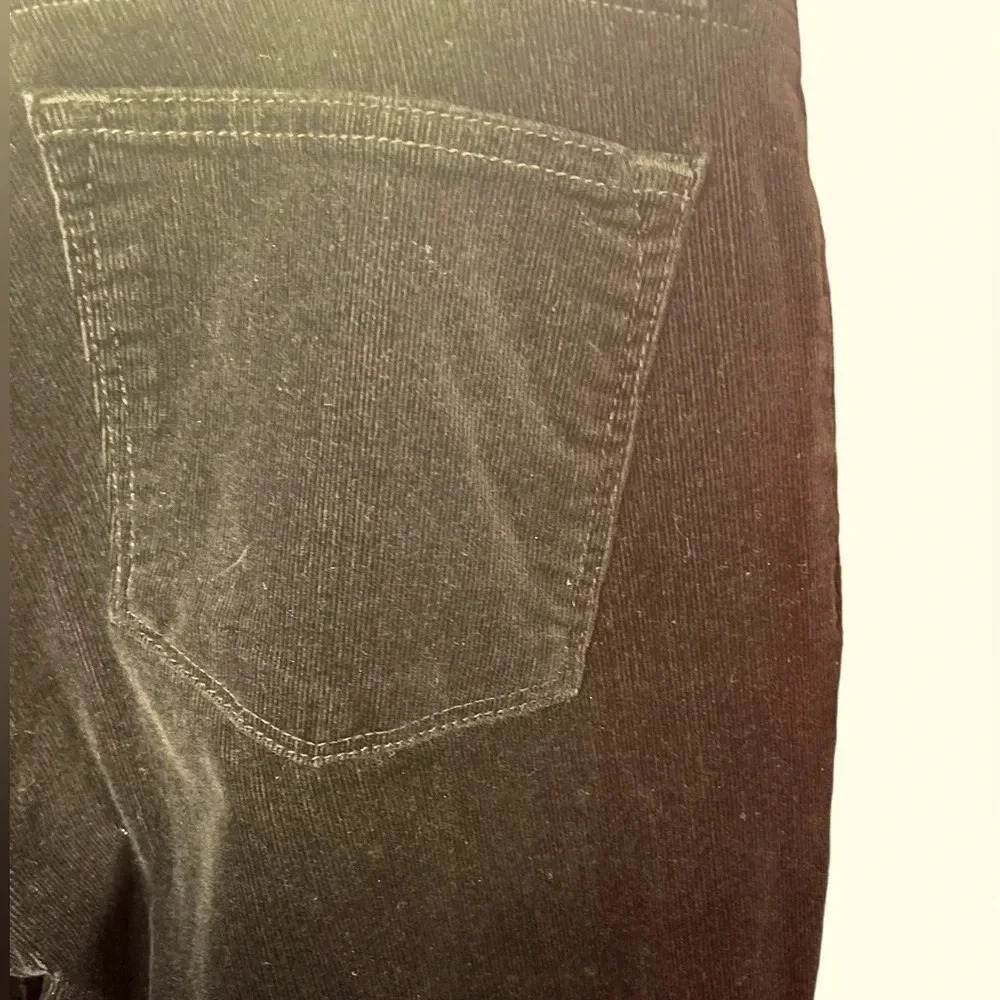 LRL Micro Corduroy Straight Leg Pants Classic Black Size 4 - Picture 6 of 15